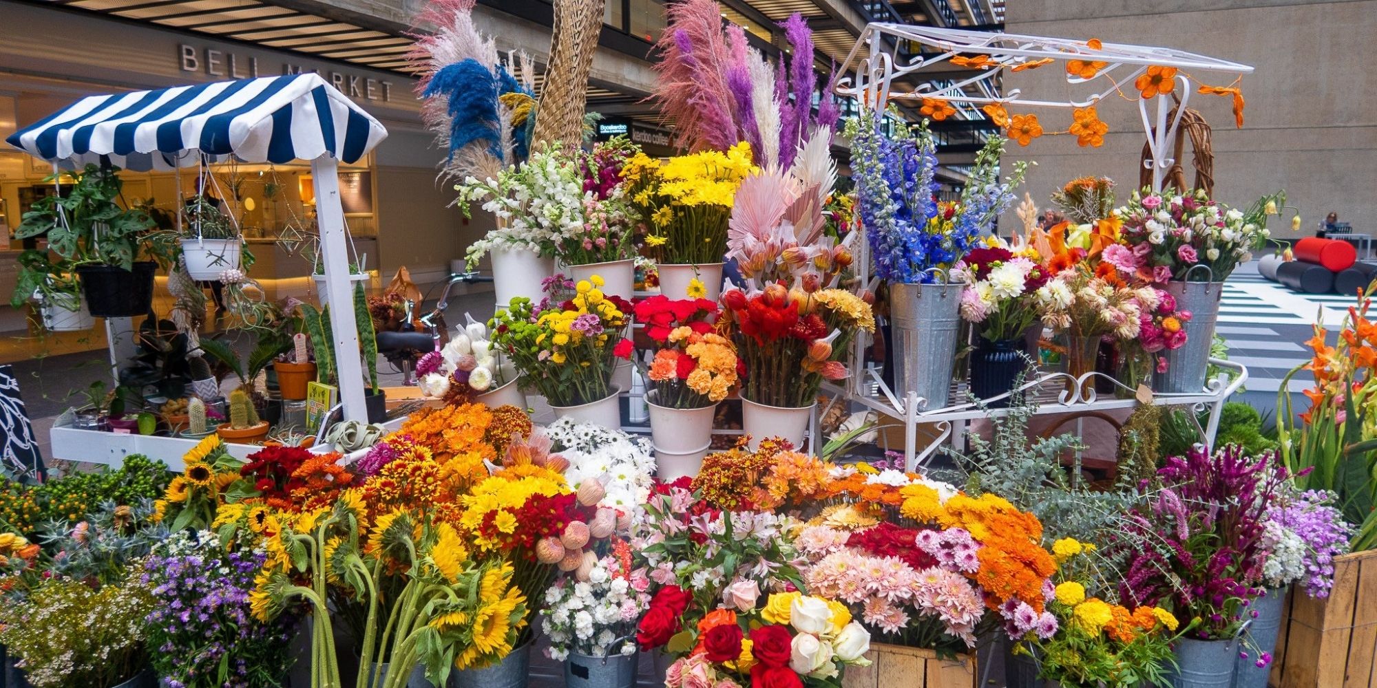 Market organizers at farmers market